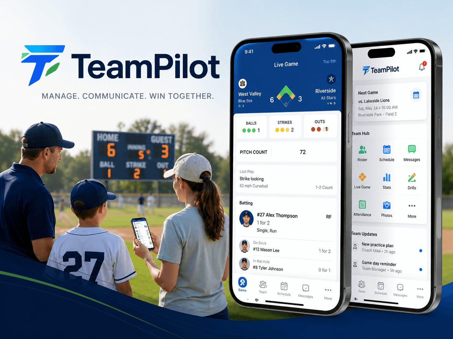 TeamPilot — Live Game Tracking / Team Hub
